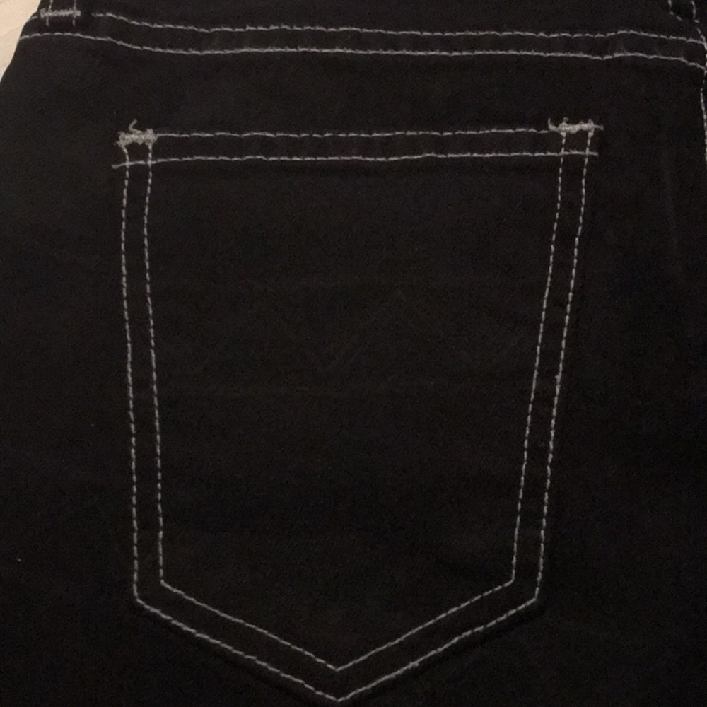 Current/Elliott The Ankle Skinny Jeans 23 NWT Black Y2K Contrast Stitch - Picture 8 of 11